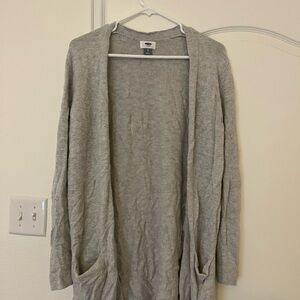 Old Navy Light Gray Cardigan Sweater